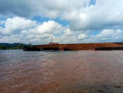 Kapal Tongkang Pemuat Ore Nikel yang Tenggelam di Laut Ulu Sawa Konut Kini Dimeja Ditpolairud Polda Sultra